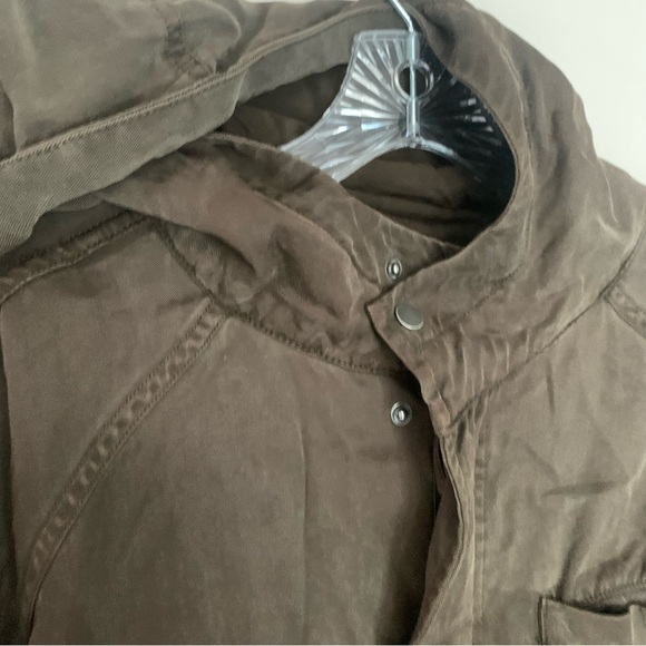 Aritzia Wilfred Free Anorak Style 100% Lyocell Hooded Coat L - Picture 5 of 10
